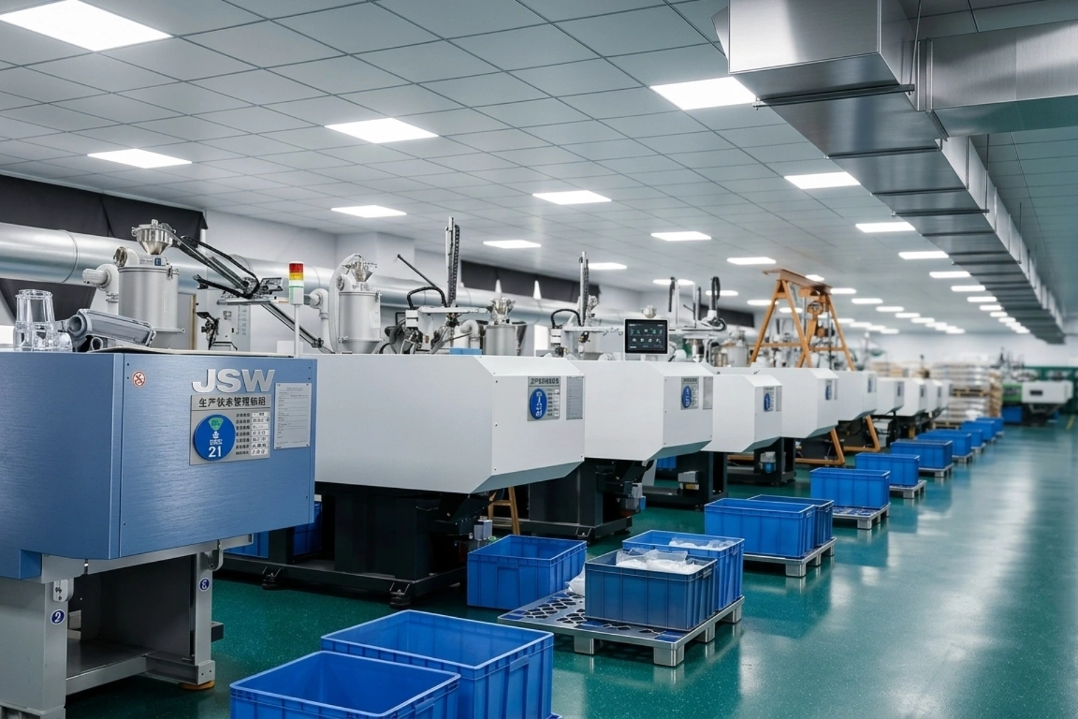 Hioceans - reliable OEM injection molding manufacturer workshop with Japanese JSW machinery