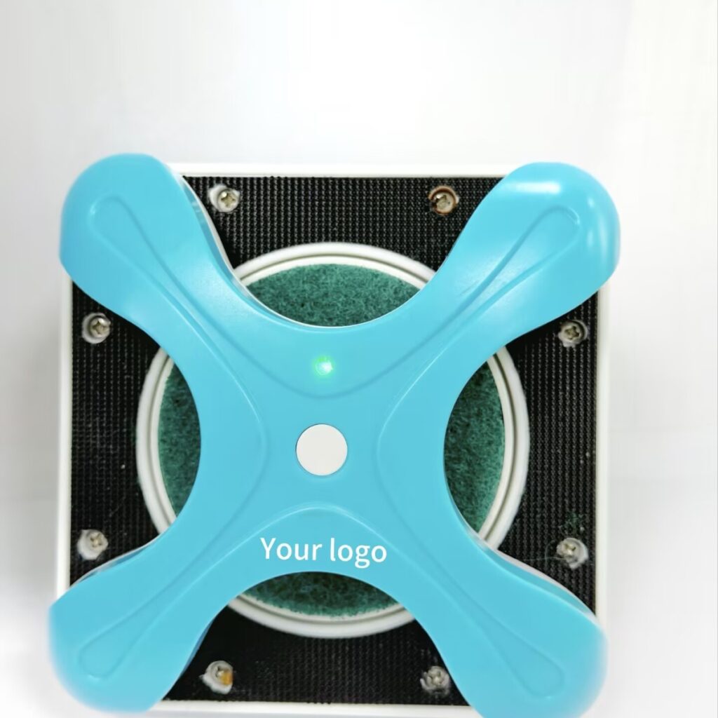 Square magnetic aquarium cleaner with customizable logo for OEM/ODM branding