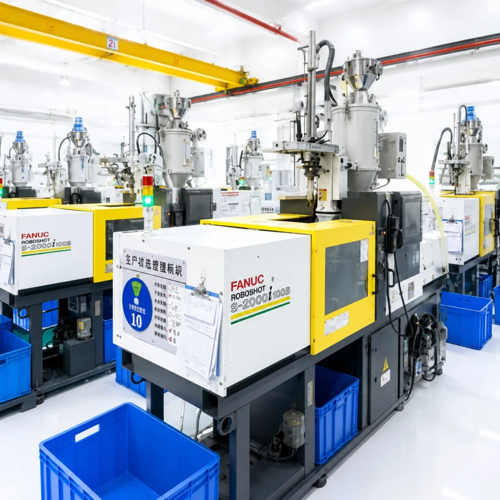 High-precision FANUC all-electric injection molding machine for complex and tight-tolerance parts