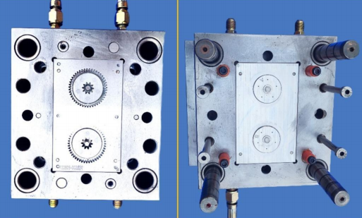 Custom precision injection mold for intricate gear components with tight tolerance control