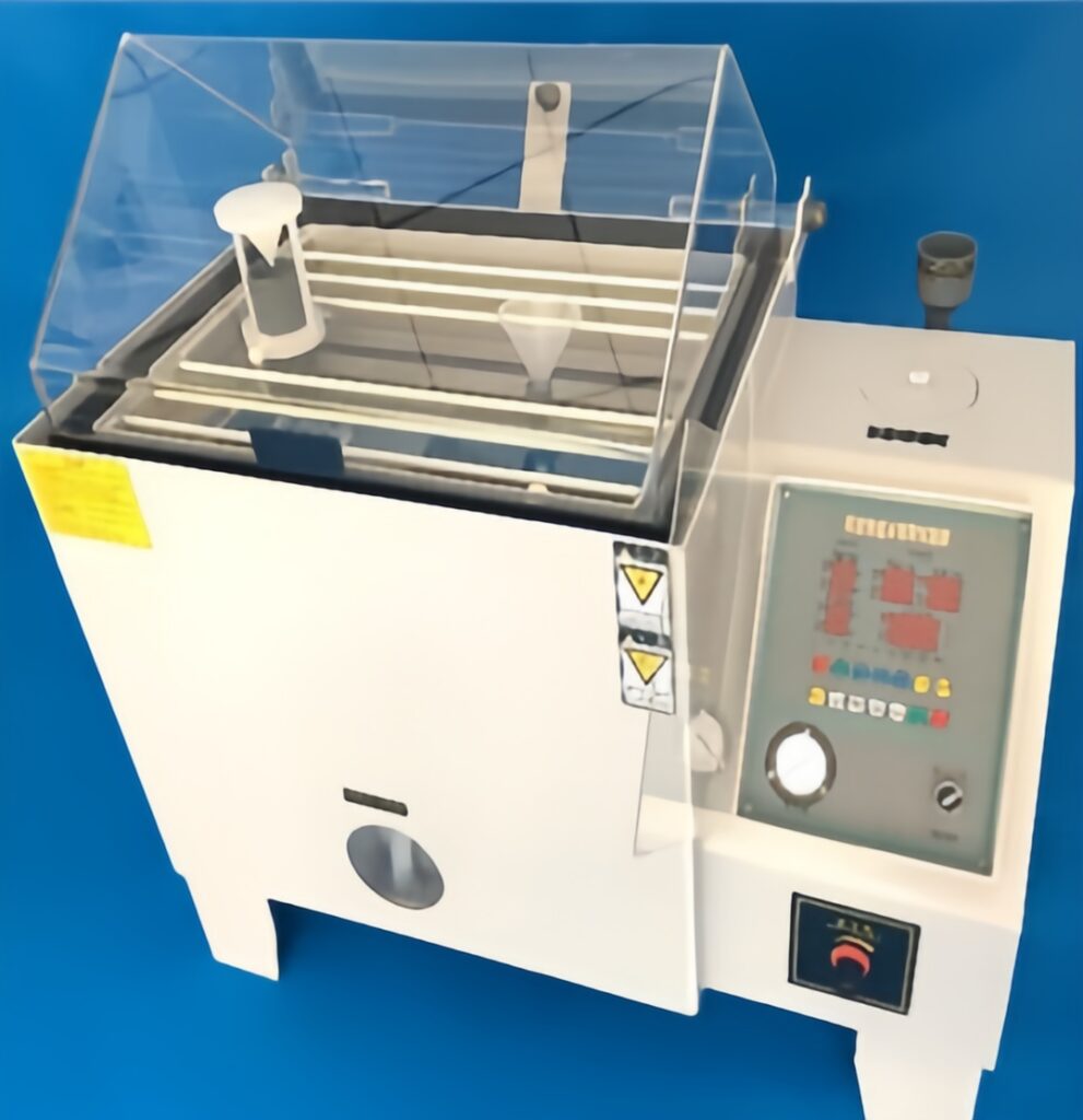 Salt spray test chamber for corrosion resistance and durability testing of custom components
