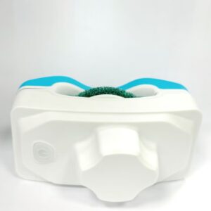Small magnetic aquarium cleaner rear view with scratch-free cleaning interface